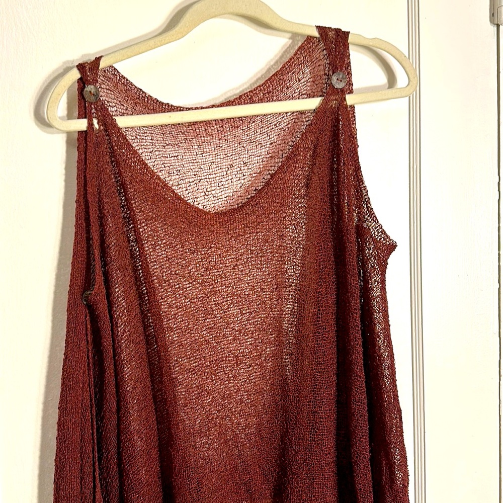 Shawl very light and soft see through one size fits all.